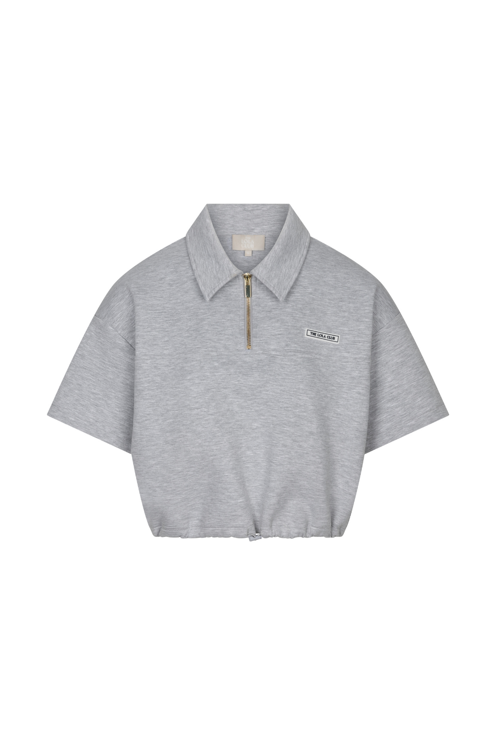 Millie Polo Tee | Grey Melange