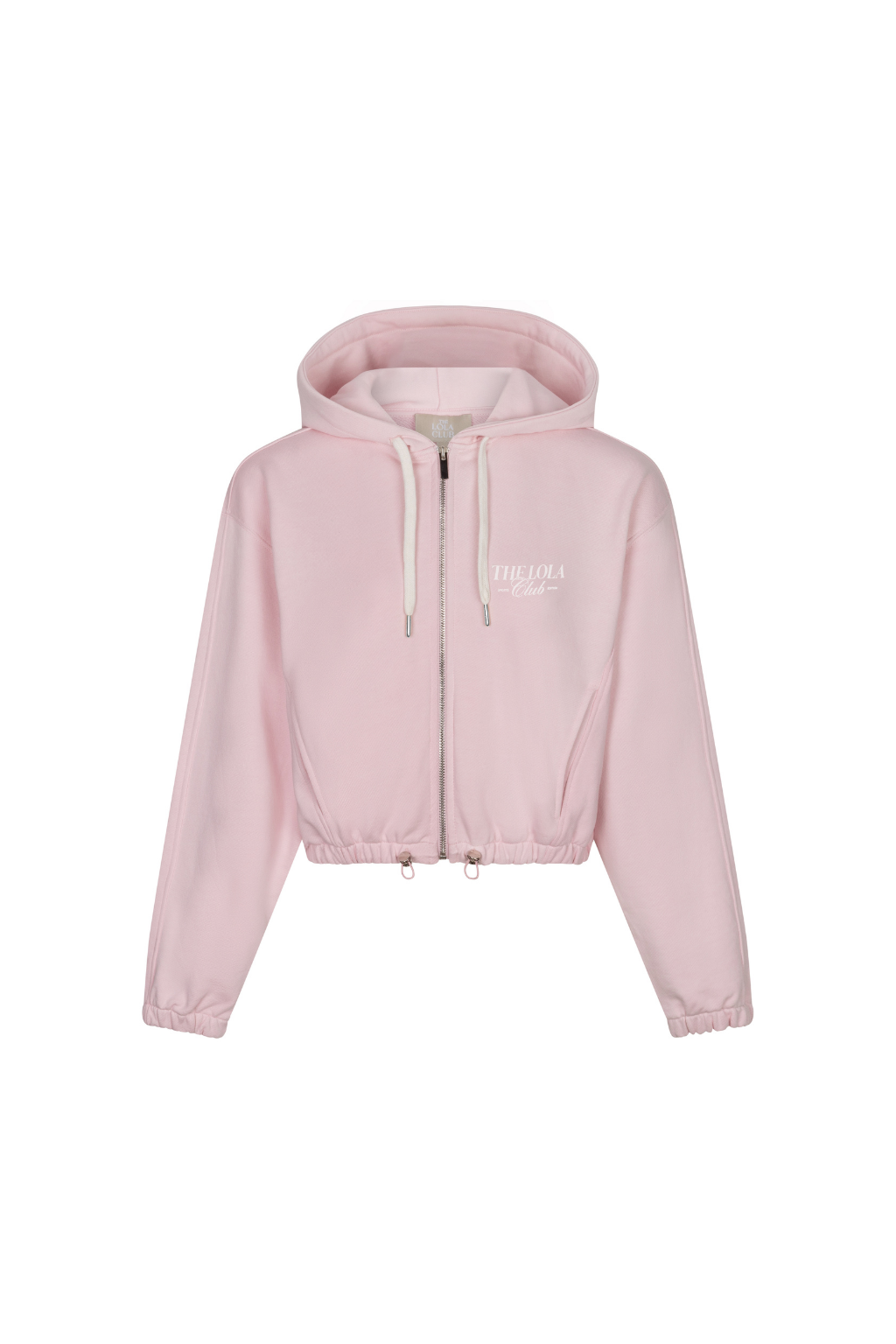 Ruby Zip Through Hoodie | Soft Pink