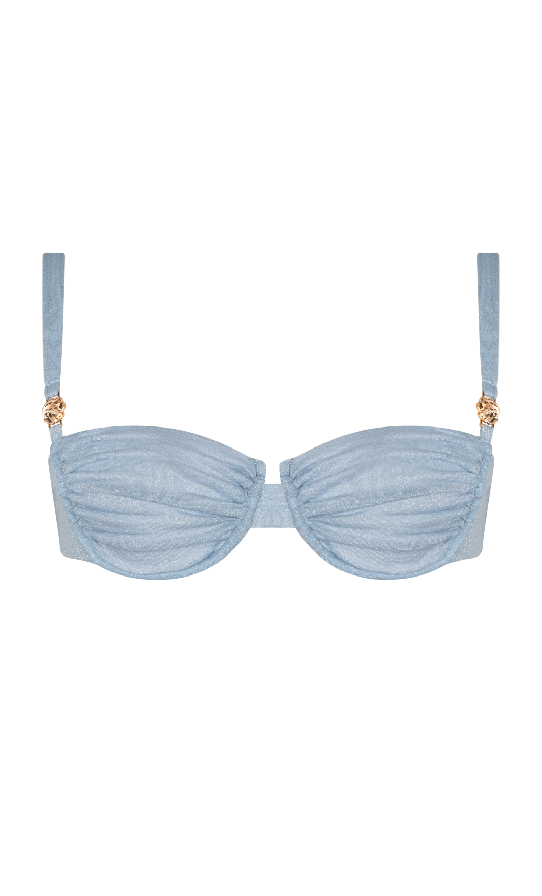 Orelia Top | Light Blue Glitter