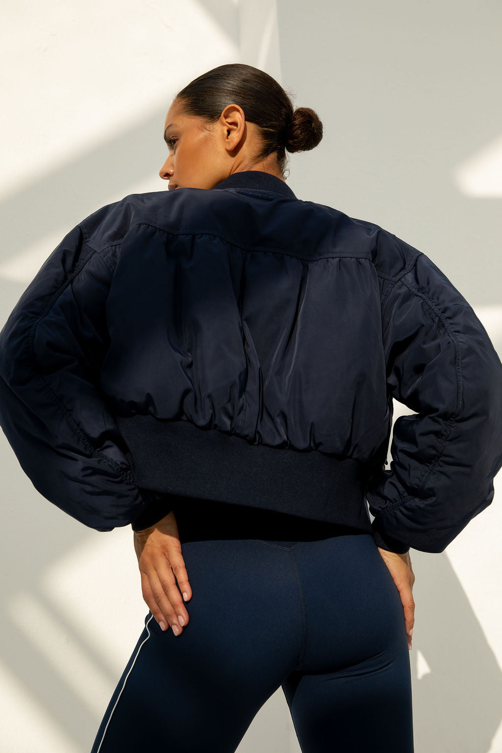 Leah Bomber Navy