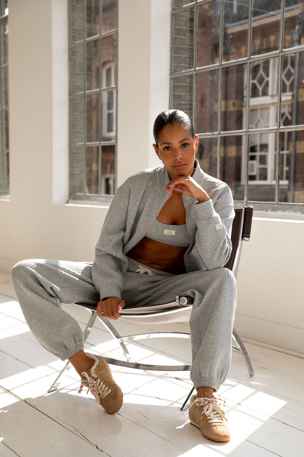Lena Top Grey Melange