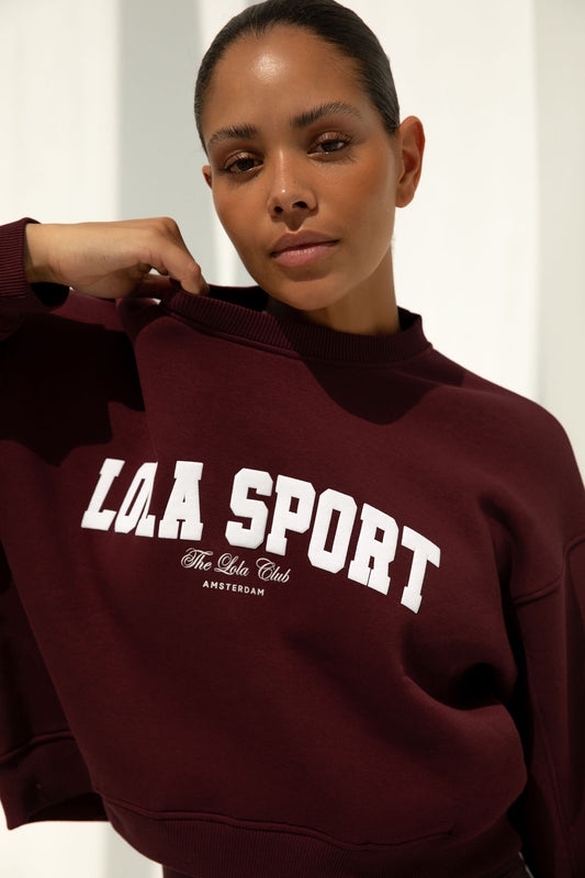 Jade Sweater Cherry Red