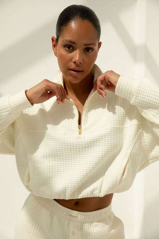Lena Halfzip | Cream