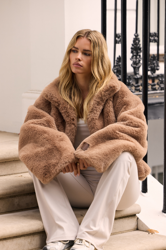 Bobbie Faux Fur Jacket | Caramel