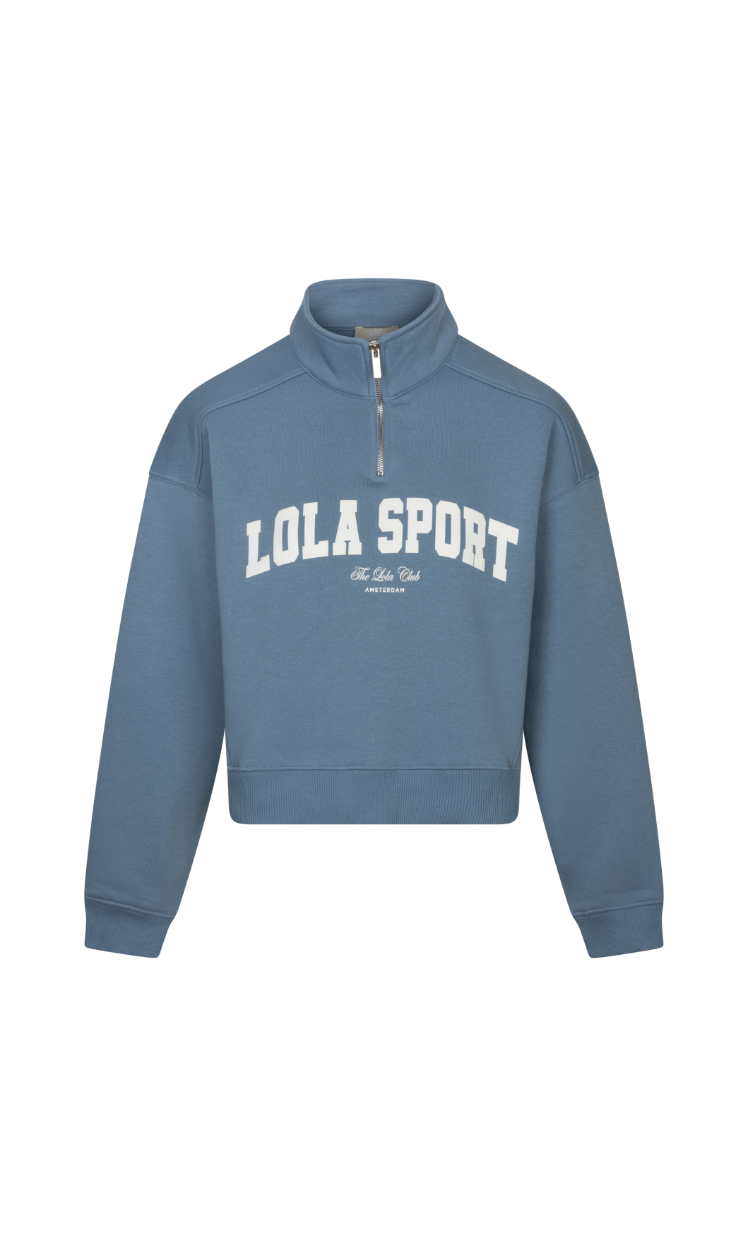 Jayla Half Zip Sweater | Denim Blue