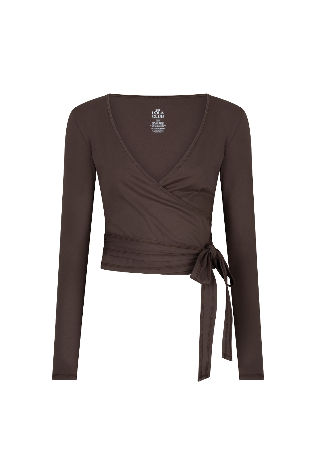 Bruna Wrap Top | Espresso