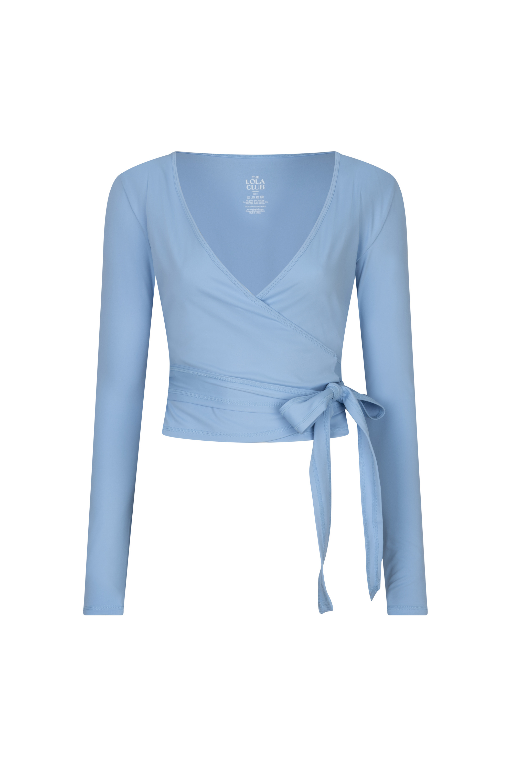 Bruna Wrap Top | Icey Blue
