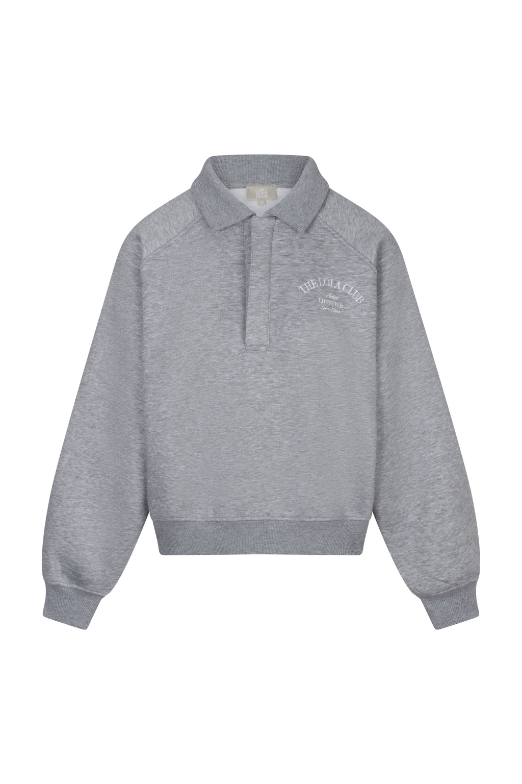 Ebony Polo Sweater | Grey Melange