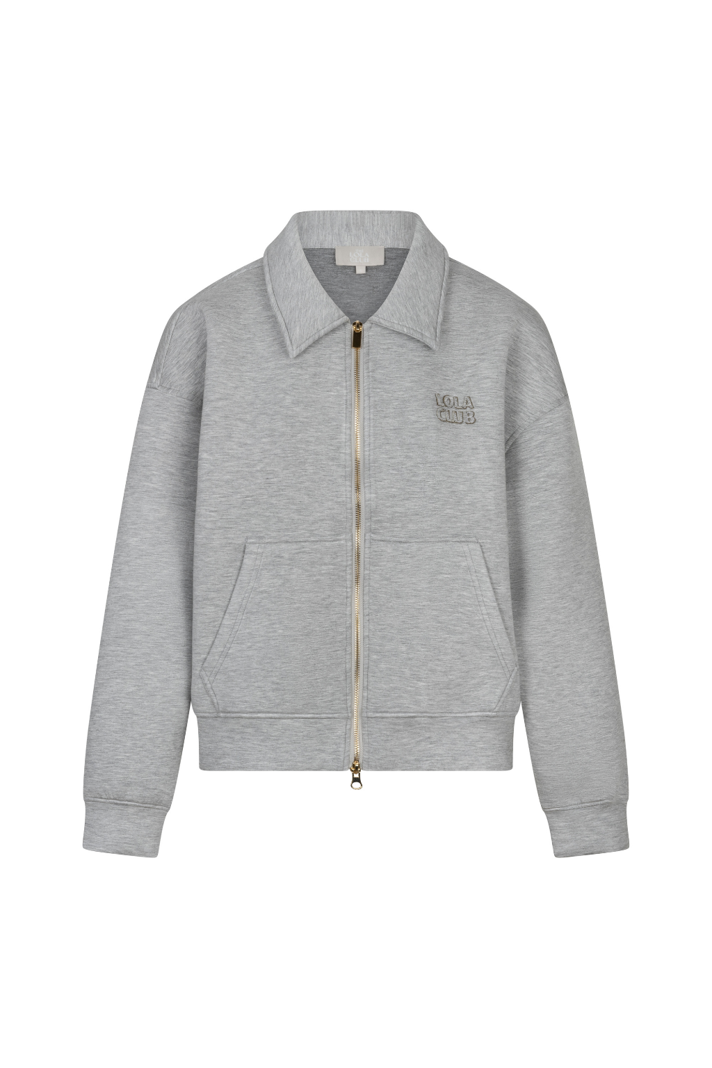 Lois Zip Through | Grey Melange
