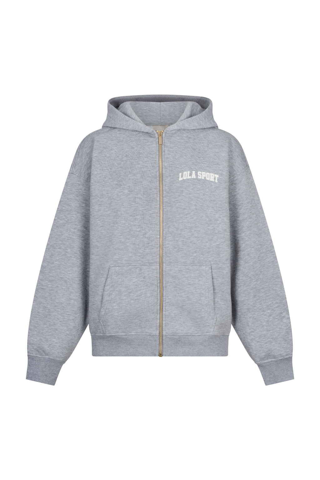 Stella Zip Hoodie | Grey Melange