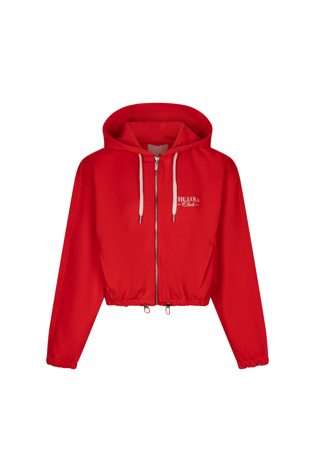 Ruby Zip Through Hoodie | Red