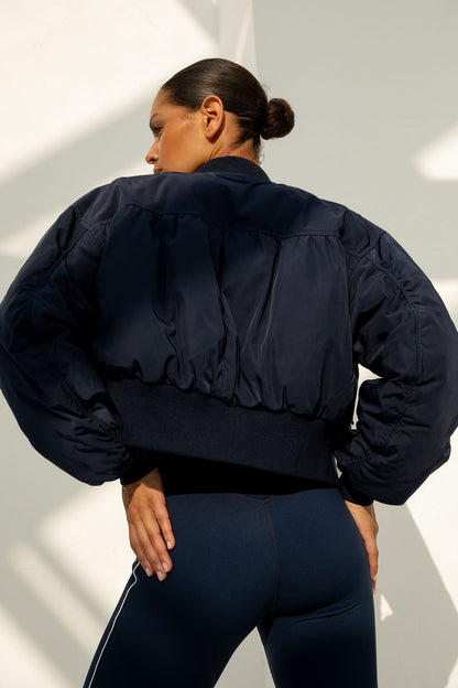 Leah Bomber Navy
