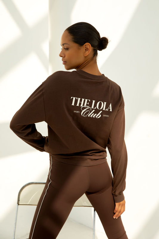 Emma Longsleeve Tee Chocolate