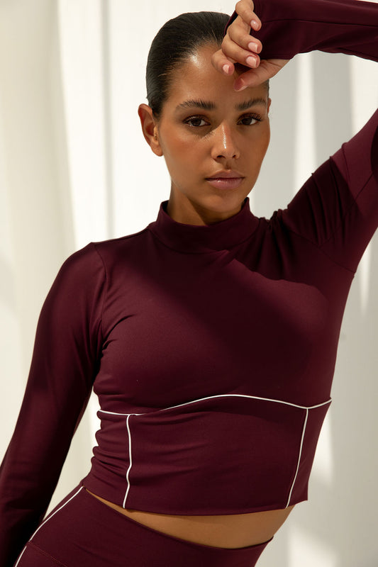 Demi Top Cherry Red
