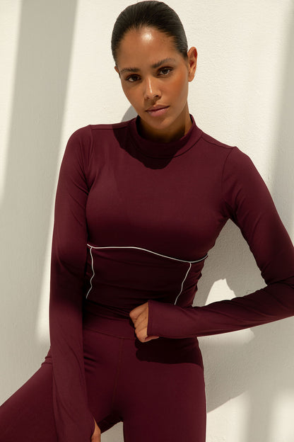 Demi Top Cherry Red
