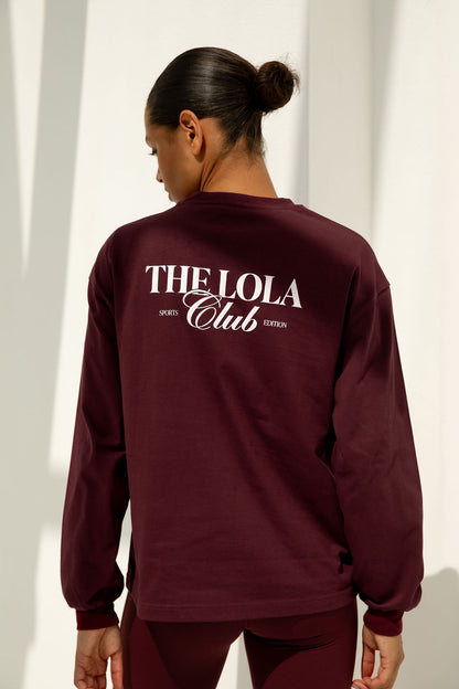 Emma Longsleeve Tee Cherry Red