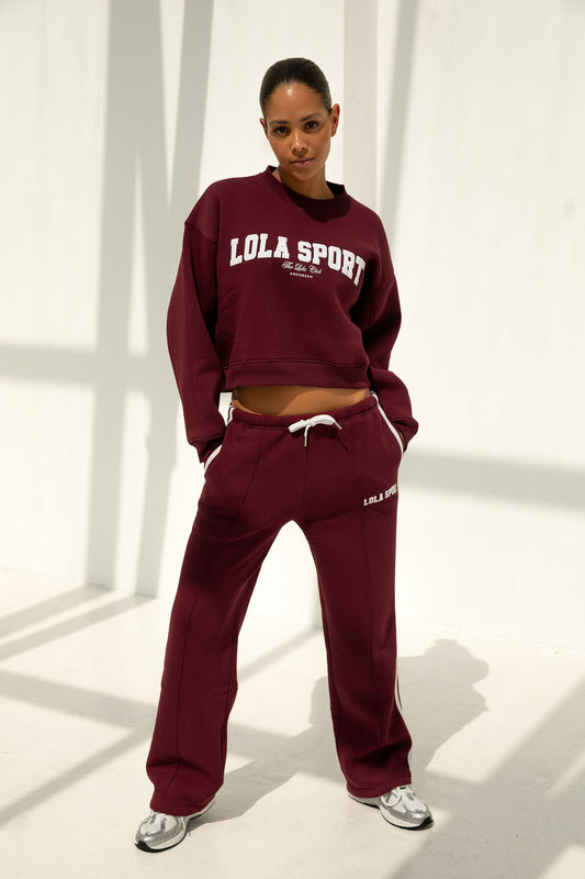 Jade Pants | Cherry Red