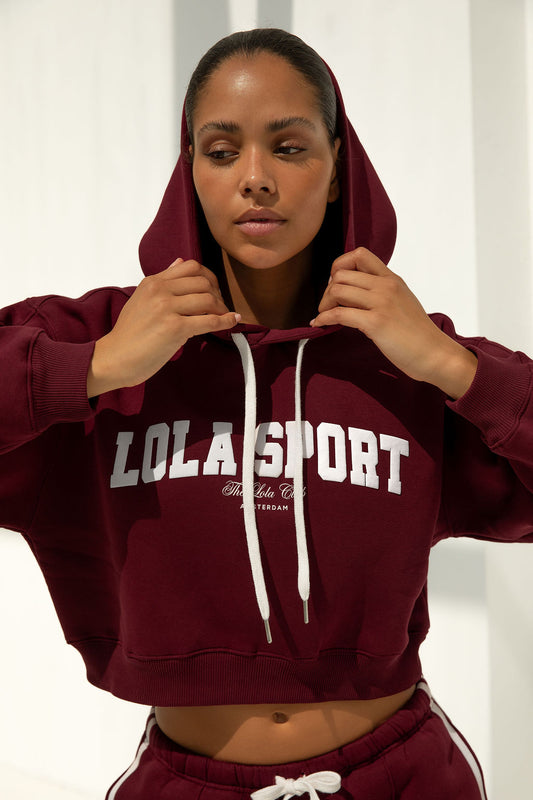 Jade Hoodie Cherry Red