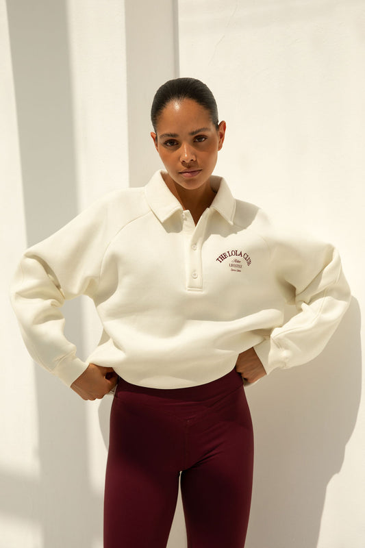 Maya Polo Sweater Cream