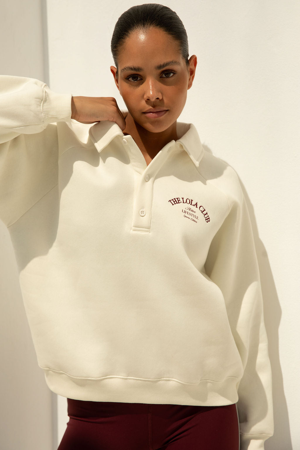 Maya Polo Sweater | Cream