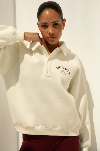 Maya Polo Sweater | Cream