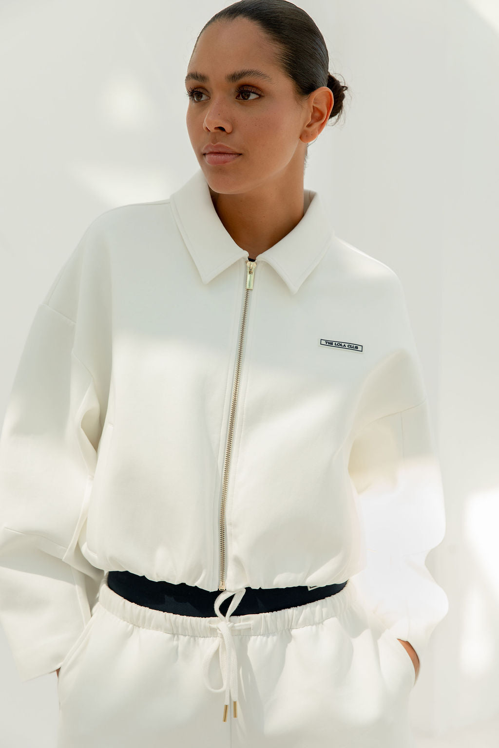Millie Zip Through | Crispy White