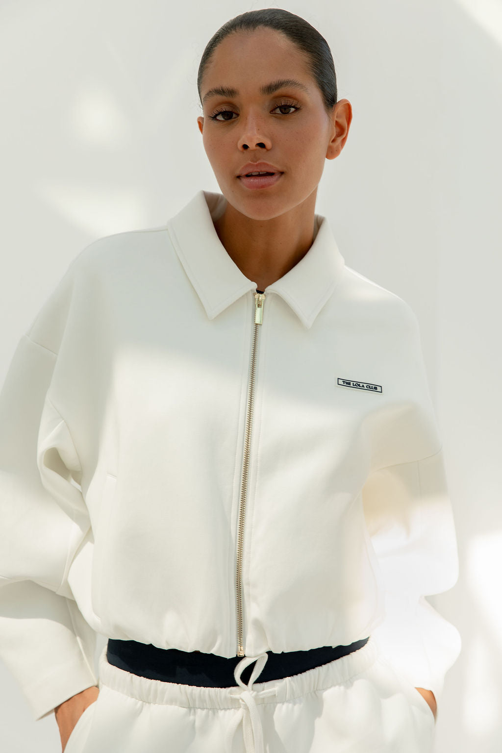 Millie Zip Through | Crispy White