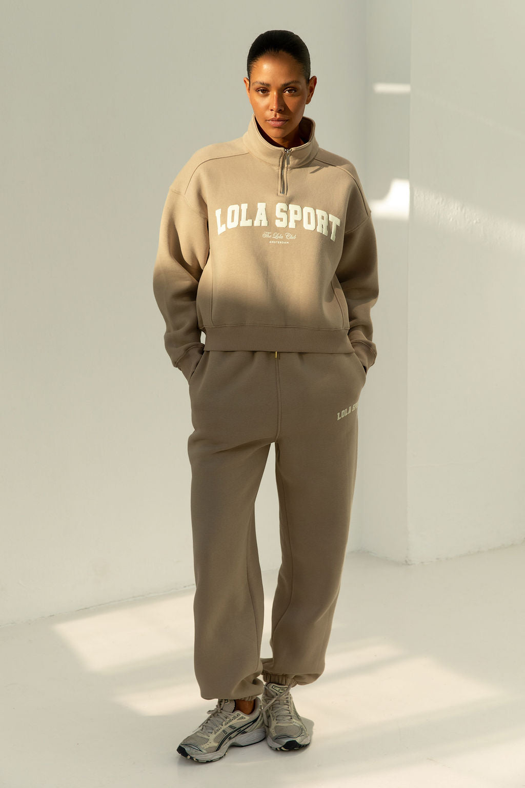 Jayla Half Zip Sweater | Sand