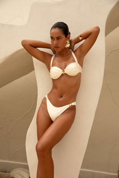 Orelia Bikini Top | Cream