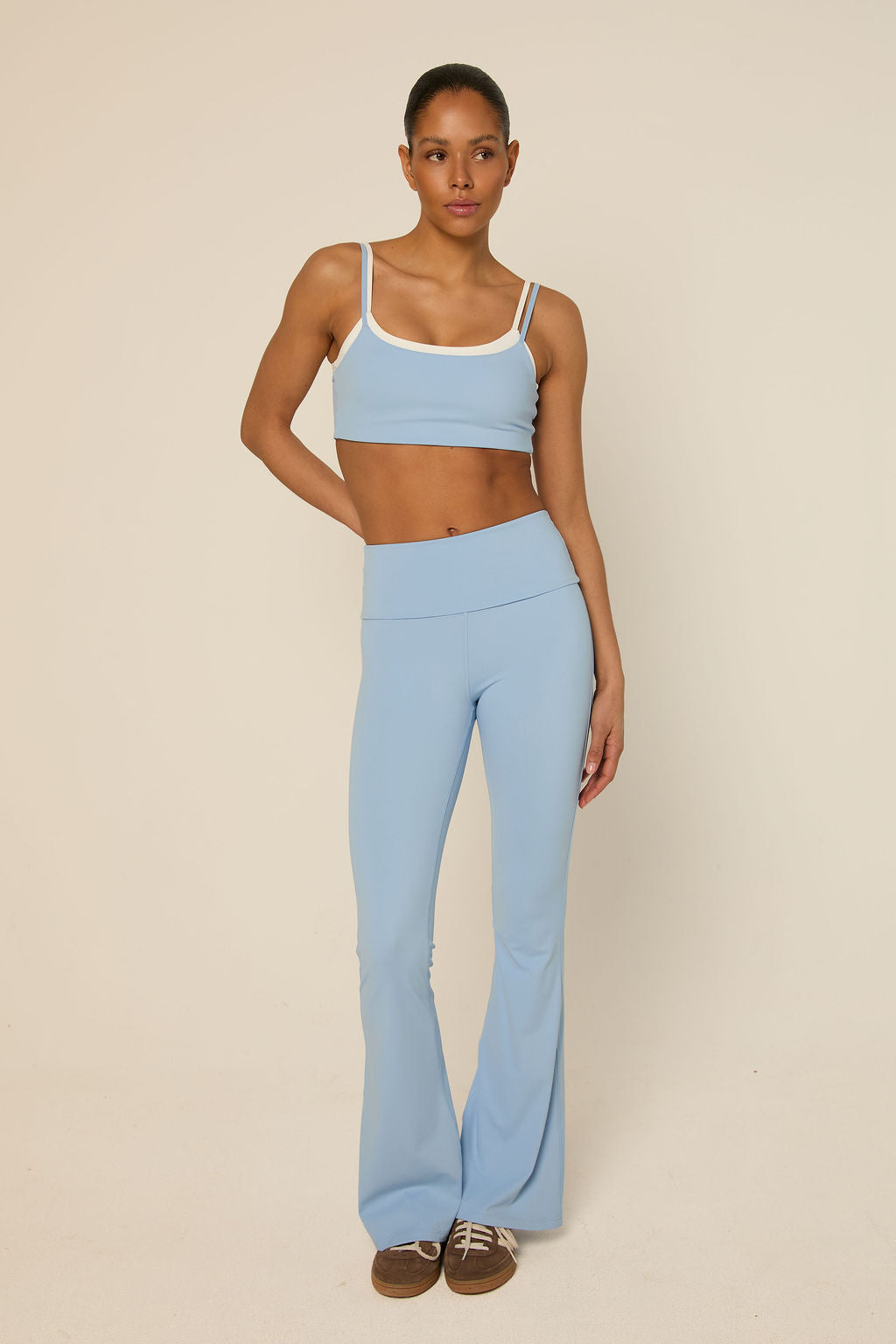 Bruna Flared Legging | Icey Blue