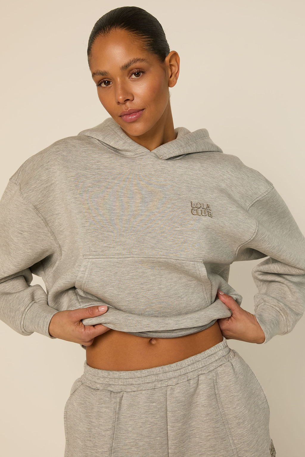 Lois Hoodie | Grey Melange