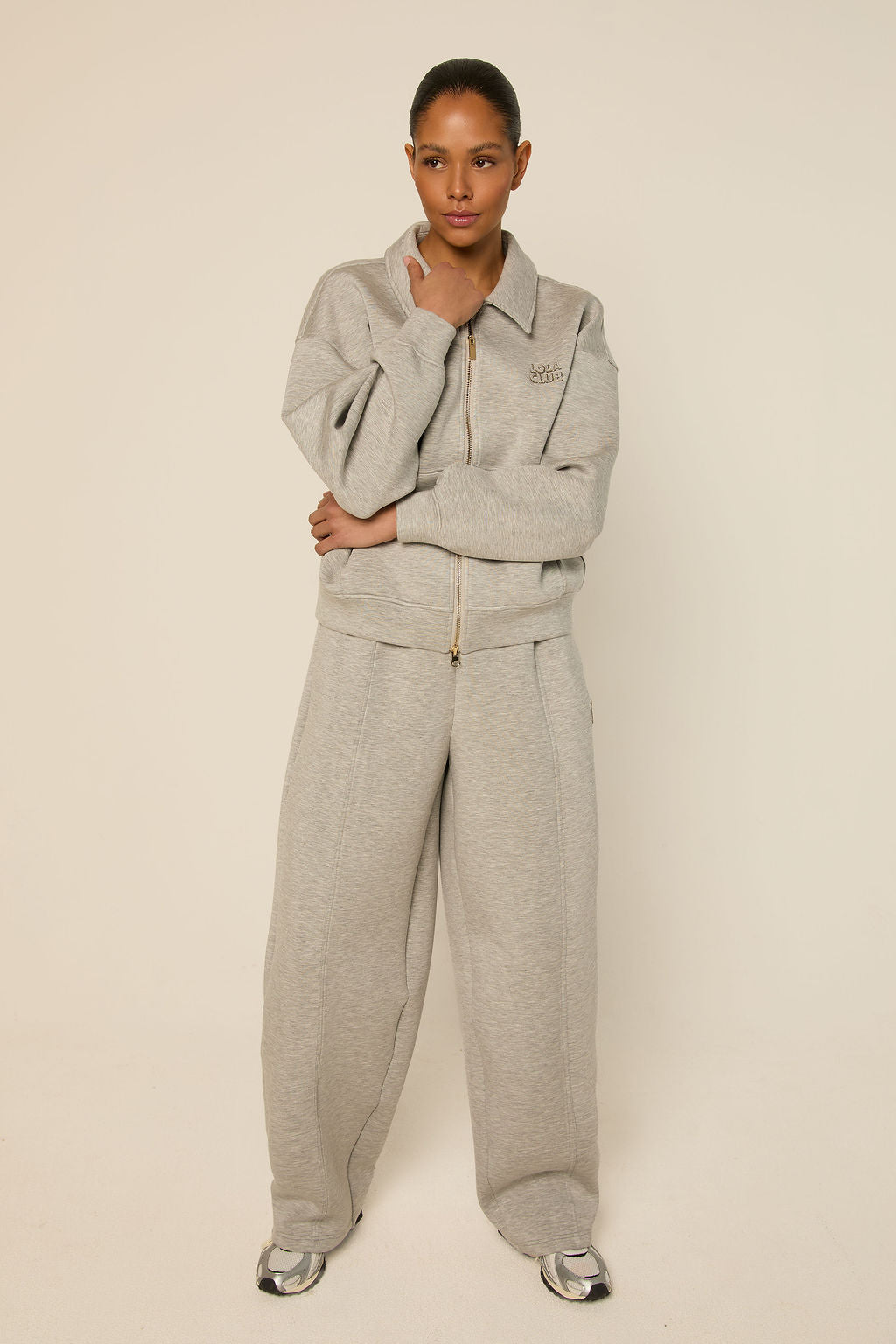 Lois Pants | Grey Melange