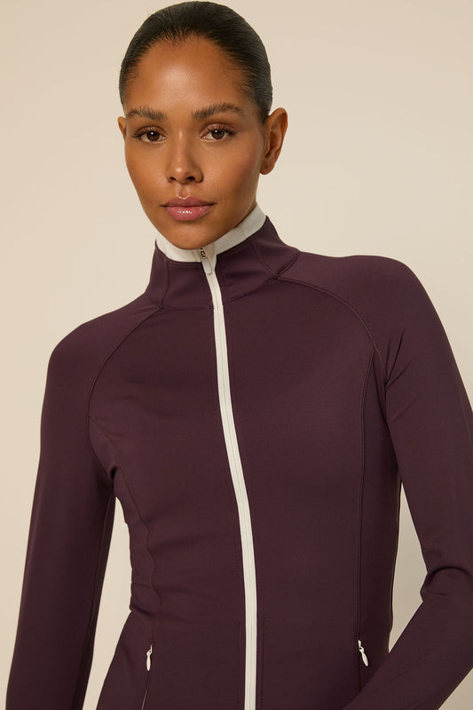 Bruna Jacket | Mulberry Wine