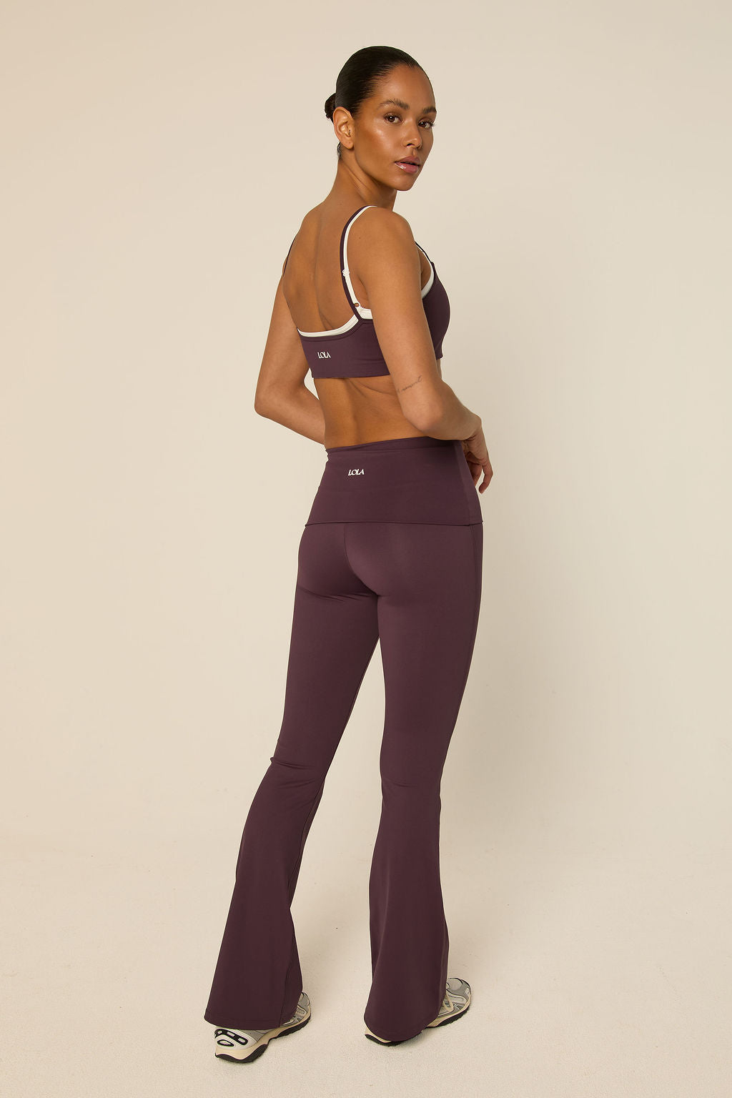 Bruna Flared Legging | Mulberry Wine