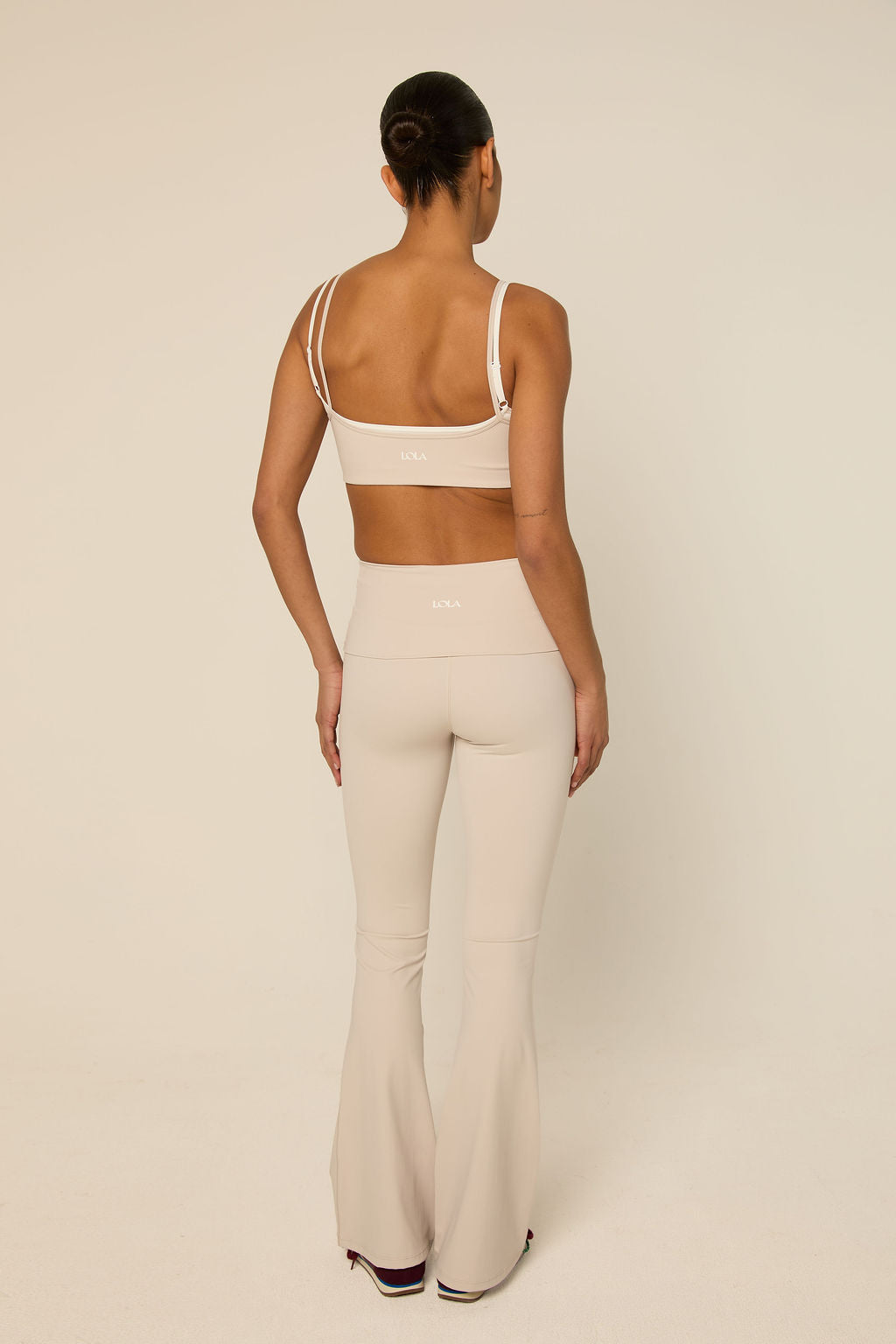Bruna Flared Legging | Oatmilk