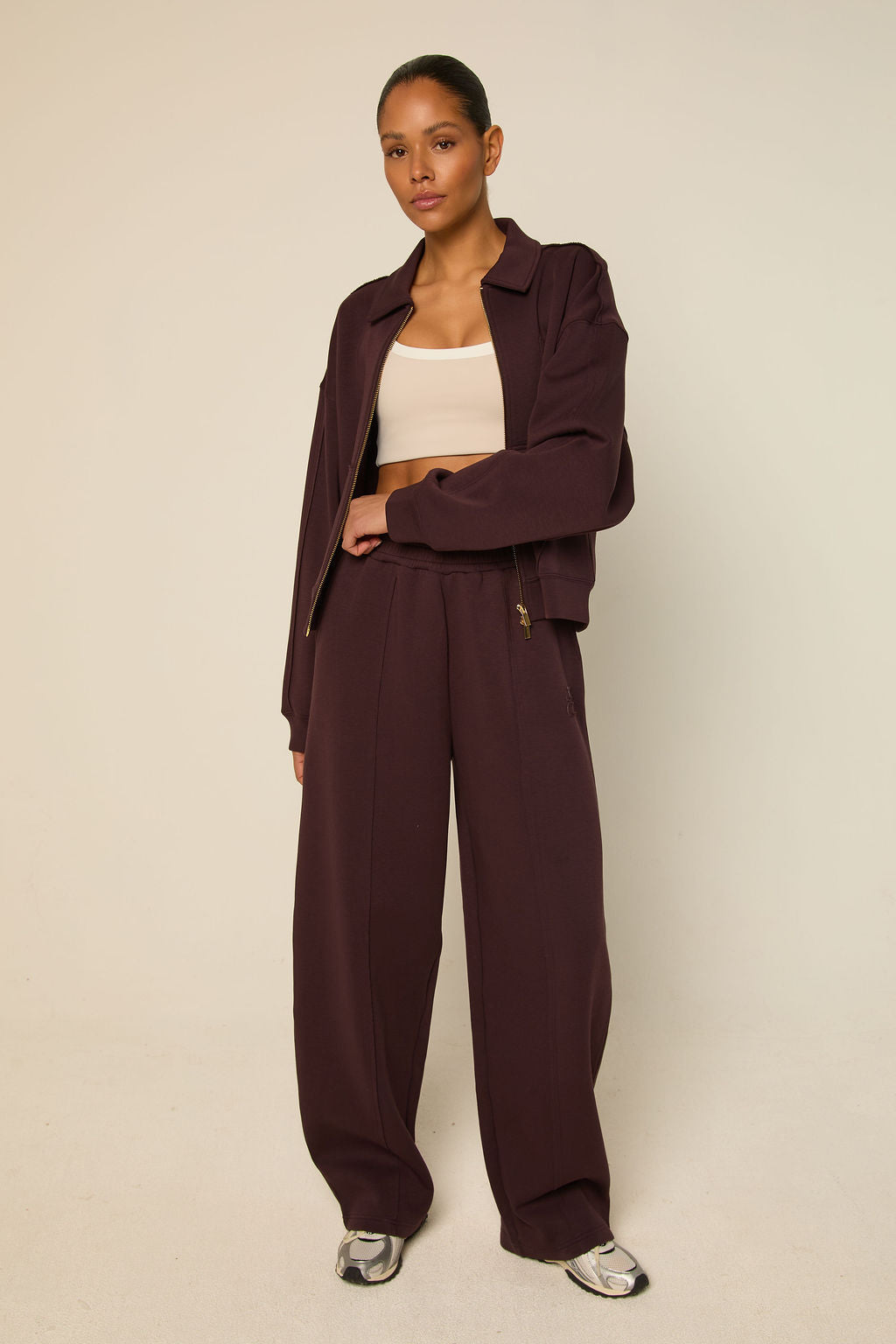 Leyla Zip Through | Mulberry Wine