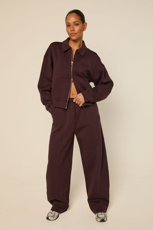 Leyla Zip Through | Mulberry Wine