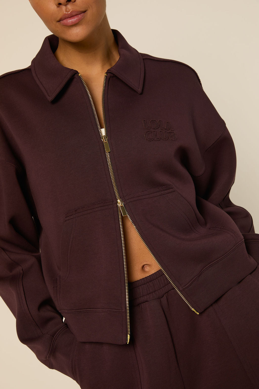 Leyla Zip Through | Mulberry Wine