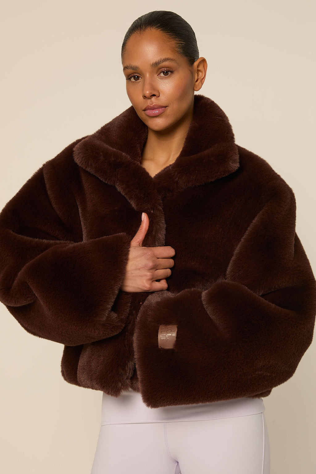 Bobbie Faux Fur Jacket | Espresso
