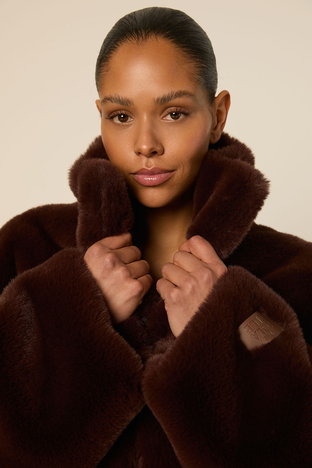 Bobbie Faux Fur Jacket | Espresso