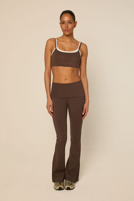 Bruna Flared Legging | Espresso
