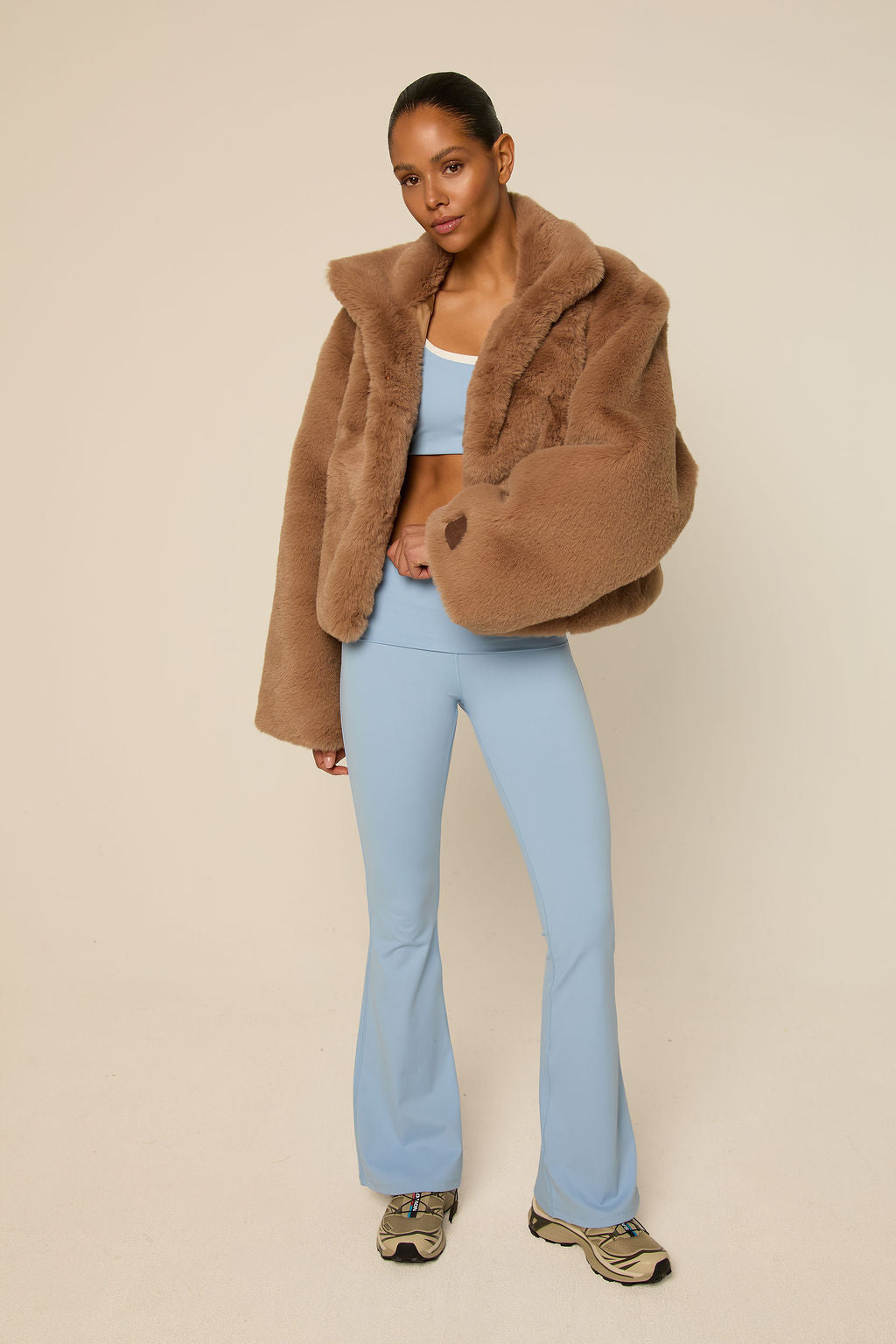 Bobbie Faux Fur Jacket | Caramel