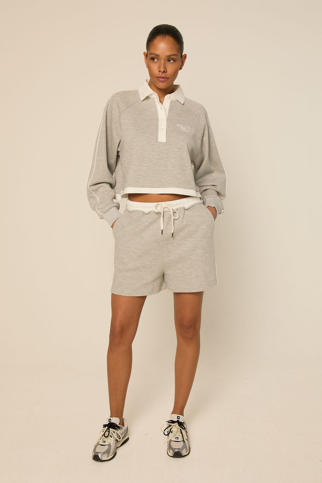 Kaya Shorts | Light Grey Melange