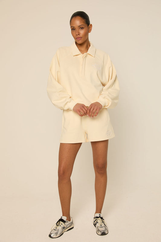 Alix Polo Sweater | Vanilla