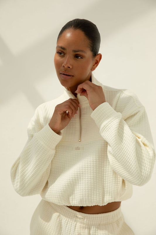 Lena Cream Halfzip