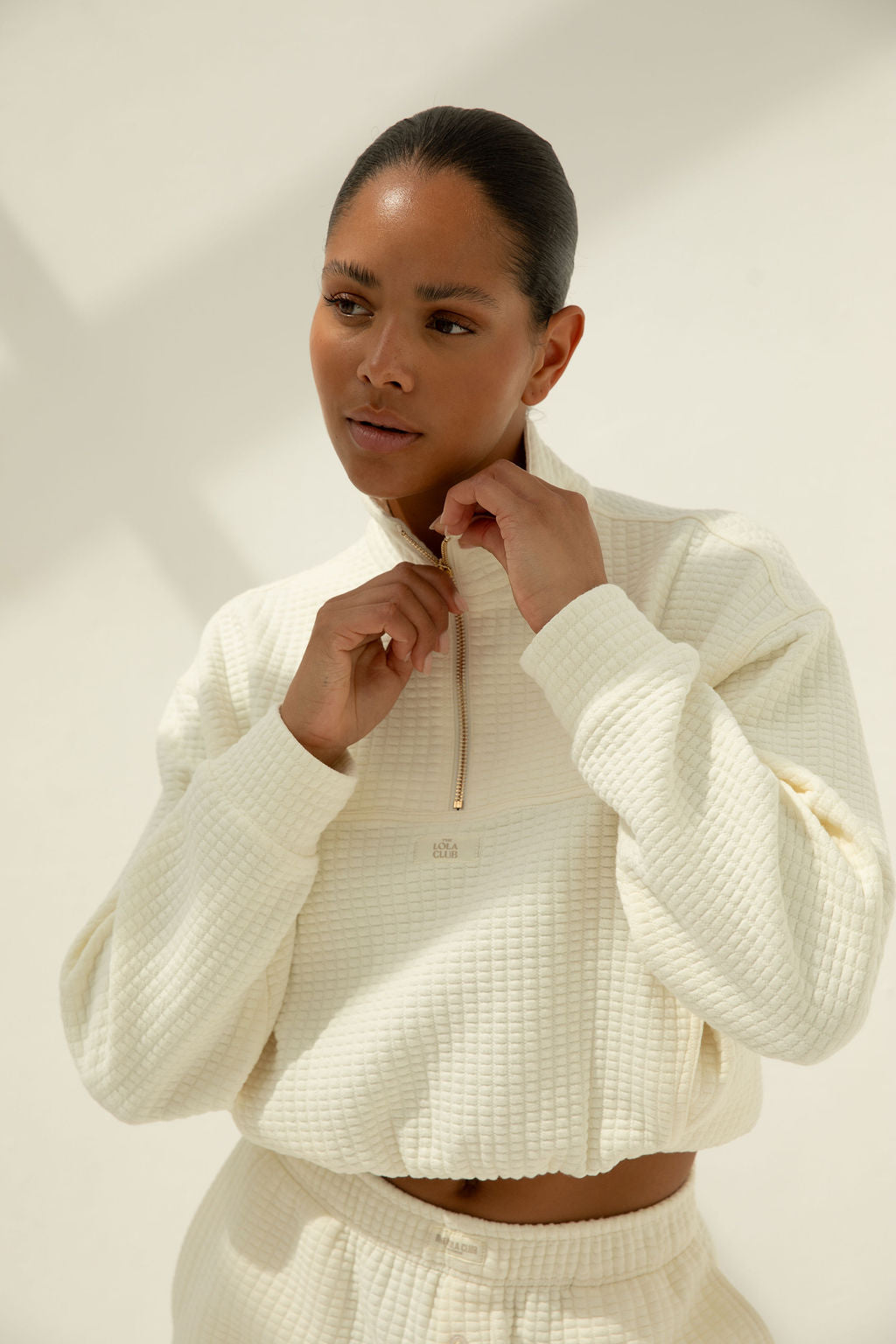 Lena Halfzip | Cream