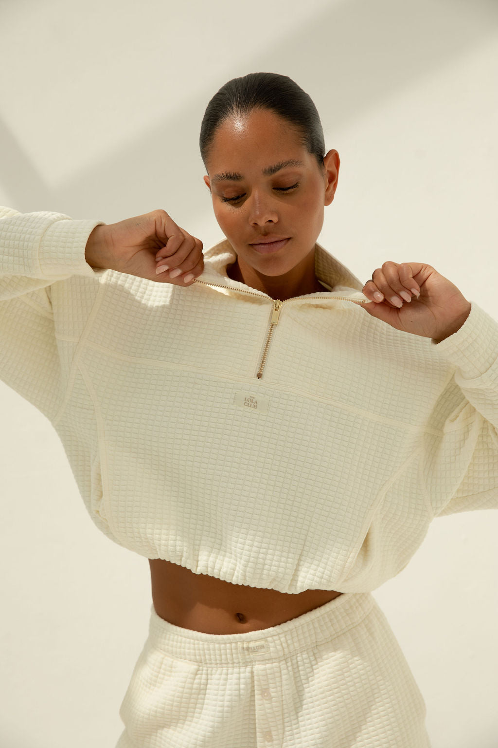 Lena Halfzip | Cream