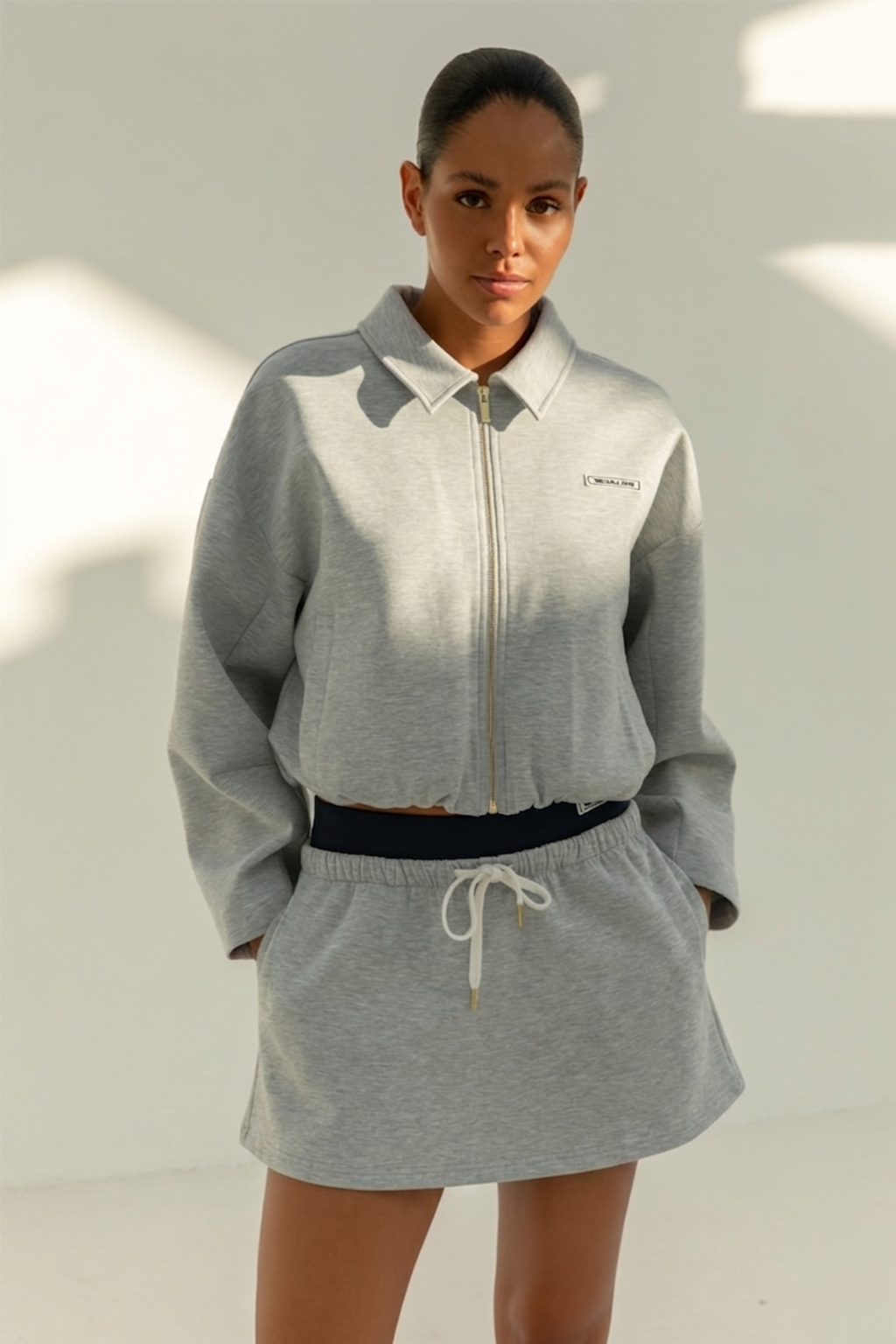 Millie Skirt | Grey Melange